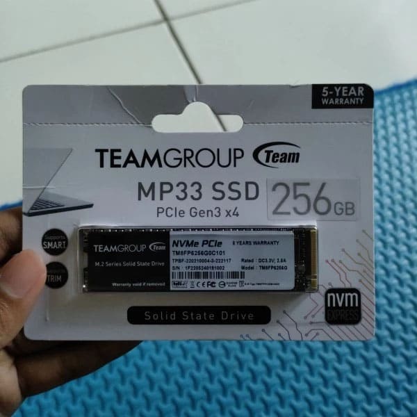 TEAM MP33 M.2 PCIe NVME SSD 256GB